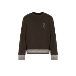 Блуза Armani exchange XM001040_AF10830 sweatshirt - Green (Chocolate) блуза,мъжки,пуловери,armani,exchange,xm001040,af10830,sweatshirt,green,(chocolate)