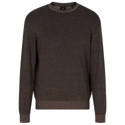 Блуза Armani exchange XM001913_AF18841 sweater - Brown (Black / Driftwood Slop) блуза,мъжки,пуловери,armani,exchange,xm001913,af18841,sweater,brown,(black,driftwood,slop)