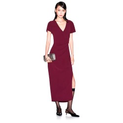 Рокля Armani exchange XW000665_AF10872 dress - Purple (Groove) рокля,дамски,поли,и,рокли,armani,exchange,xw000665,af10872,dress,purple,(groove)