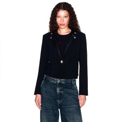 Сако Armani exchange XW000676_AF16149 blazer - Black (Black) сако,дамски,сака,armani,exchange,xw000676,af16149,blazer,black,(black)