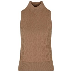 потник,дамски,пуловери,дамски,плетени,дрехи,armani,exchange,xw001318,af16619,knitted,vest,brown,(brown,bass,brown,bass,mono)