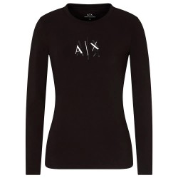 тениска,мъжки,тениски,дамски,тениски,armani,exchange,xw001378,af16294,long,sleeve,t,shirt,black,(black)