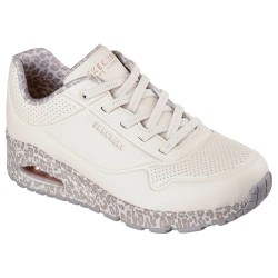 маратонки,дамски,маратонки,skechers,uno,trainers,natural,duraleather,off,white,leopard,trim,(beige)