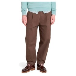 панталони,мъжки,панталони,timberland,claremont,washed,peached,twill,pleated,pants,chocolate,brown,(brown)