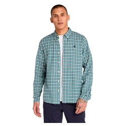 риза,с,дълъг,ръкав,мъжки,ризи,timberland,solucell,gingham,long,sleeve,shirt,silver,blue,yd,(blue)