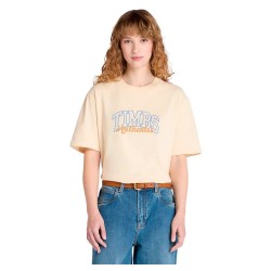 тениска,дамски,тениски,timberland,varsity,graphic,short,sleeve,t,shirt,angora,(yellow)