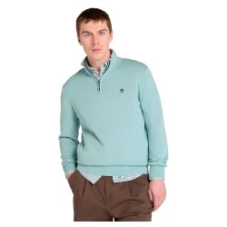 блуза,мъжки,пуловери,timberland,williams,river,cotton,yd,half,zip,sweater,silver,blue,(blue)