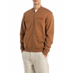 блуза,мъжки,пуловери,replay,m3181.000.21842,full,zip,sweatshirt,brown,(brandy)