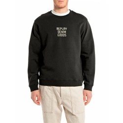 блуза,мъжки,пуловери,replay,m3179.000.21842,sweatshirt,black,(black)