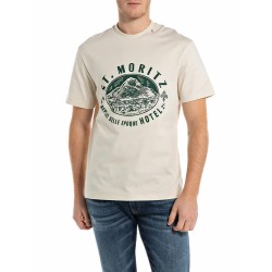 тениска,мъжки,тениски,replay,m3281,.000.23608p,t,shirt,beige,(cream)