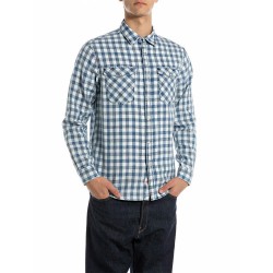 риза,с,дълъг,ръкав,мъжки,ризи,replay,m4151.000.52822,long,sleeve,shirt,light,indigo,natural,white,(blue)