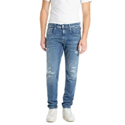 Дънки Replay M914Y.000.573928R jeans - Blue (Medium Blue) дънки,мъжки,панталони,replay,m914y.000.573928r,jeans,blue,(medium,blue)