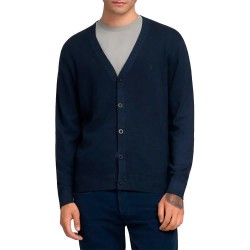 Жилетка Replay UK4856.000.G21901 cardigan - Blue (Deep Blue) жилетка,мъжки,пуловери,replay,uk4856.000.g21901,cardigan,blue,(deep,blue)
