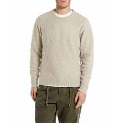 блуза,мъжки,пуловери,replay,uk4872.000.g23894,sweater,sand,(beige)