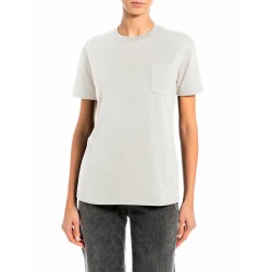 Тениска Replay W3416A.000.23732P short sleeve T-shirt - White (Natural White) тениска,дамски,тениски,replay,w3416a.000.23732p,short,sleeve,t,shirt,white,(natural,white)