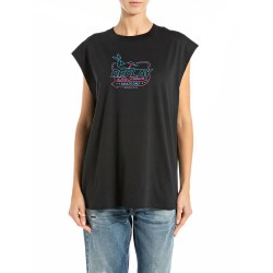 тениска,дамски,тениски,replay,w3409e.000.20994,short,sleeve,t,shirt,black