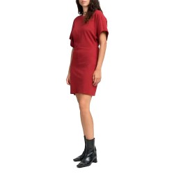 Рокля Replay W9201.000.23766G short sleeve short dress - Red (Wine Red) рокля,дамски,поли,и,рокли,replay,w9201.000.23766g,short,sleeve,short,dress,red,(wine,red)