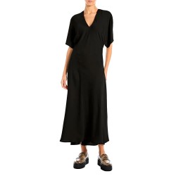рокля,дамски,поли,и,рокли,replay,w9211.000.85360,short,sleeve,midi,dress,black