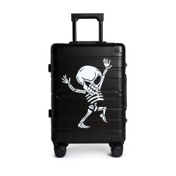 куфари,tokyoto,luggage,black,skull,trolley,bag,black