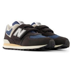Маратонки New balance 574 Hook & Loop Pre trainers - Black (Black Cement) маратонки,детски,маратонки,new,balance,574,hook,&,loop,pre,trainers,black,(black,cement)