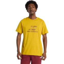 тениска,мъжки,тениски,new,balance,sport,essentials,speckle,logo,t,shirt,yellow,(baroque,gold)