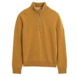 блуза,мъжки,пуловери,aigle,bk853,half,zip,sweater,brown,(ochre)