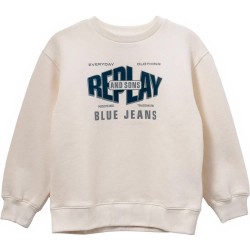 блуза,детски,блузи,replay,sb2077.050.23972,sweatshirt,beige,(chalk)