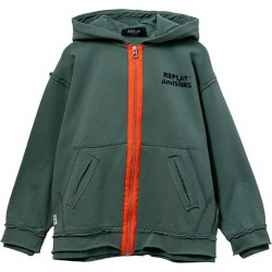 блуза,детски,блузи,replay,sb2726.050.23980,full,zip,sweatshirt,green,(moss,green)