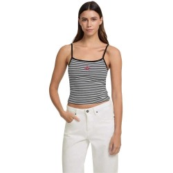 тениска,дамски,тениски,guess,jeans,w5gp35,kcie1,sleeveless,t,shirt,jet,black,stripes,(black)