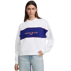 блуза,дамски,блузи,guess,jeans,w5gq17,k68i4,sweatshirt,pure,white,multi,(white)