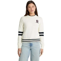 блуза,дамски,пуловери,дамски,плетени,дрехи,guess,jeans,w5gr01,z3hm1,sweater,warm,white,(white)