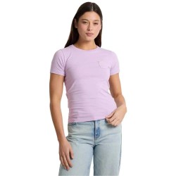 тениска,дамски,тениски,guess,jeans,w5ri52,j1314,slim,fit,short,sleeve,t,shirt,lilla,flower,(purple)