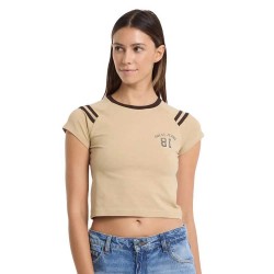 тениска,дамски,тениски,guess,jeans,w5ri53,j1314,slim,fit,short,sleeve,t,shirt,safari,tan,(beige)