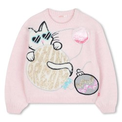 Блуза Billieblush U21380 sweater - Pink (Pink Courage) блуза,детски,блузи,billieblush,u21380,sweater,pink,(pink,courage)