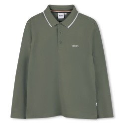 детски,блузи,с,яка,boss,j52330,long,sleeve,polo,green,(green)