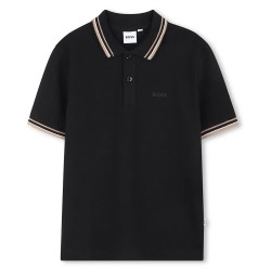детски,блузи,с,яка,boss,j52332,short,sleeve,polo,black