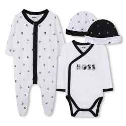 BOSS J52492 set - White (White) детски,екипи,детски,облекла,за,момчета,boss,j52492,set,white,(white)
