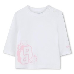 Тениска BOSS J52496 long sleeve T-shirt - White (White) тениска,мъжки,тениски,дамски,тениски,boss,j52496,long,sleeve,t,shirt,white,(white)
