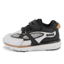 Маратонки BOSS J52578 trainers - White / Black (White / Black) маратонки,мъжки,маратонки,дамски,маратонки,boss,j52578,trainers,white,black,(white,black)