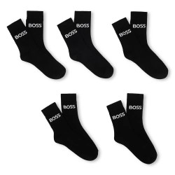 чорапи,мъжки,чорапи,дамски,чорапи,boss,j52638,socks,5,pairs,black,(black)