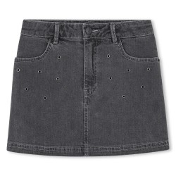 Пола DKNY D62354 skirt - Black (Denim Black) пола,детски,поли,и,рокли,dkny,d62354,skirt,black,(denim,black)