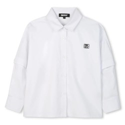 риза,с,дълъг,ръкав,детски,ризи,dkny,d62351,long,sleeve,shirt,white