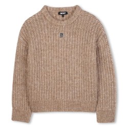 Блуза DKNY D62383 sweater - Beige (Stone) блуза,детски,блузи,dkny,d62383,sweater,beige,(stone)