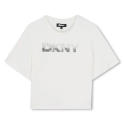 Тениска DKNY D62413 short sleeve T-shirt - White (Off White) тениска,мъжки,тениски,дамски,тениски,dkny,d62413,short,sleeve,t,shirt,white,(off,white)