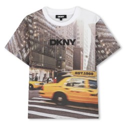 Тениска DKNY D62442 short sleeve T-shirt - Multicolor (White) тениска,мъжки,тениски,дамски,тениски,dkny,d62442,short,sleeve,t,shirt,multicolor,(white)