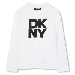 тениска,детски,тениски,dkny,d62457,long,sleeve,t,shirt,white