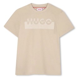 тениска,детски,тениски,hugo,g00433,short,sleeve,t,shirt,stone,(beige)