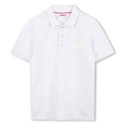 HUGO G00443 short sleeve polo - White (White) детски,блузи,с,яка,hugo,g00443,short,sleeve,polo,white,(white)