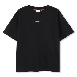 Тениска HUGO G00434 short sleeve T-shirt - Black (Black) тениска,мъжки,тениски,дамски,тениски,hugo,g00434,short,sleeve,t,shirt,black,(black)