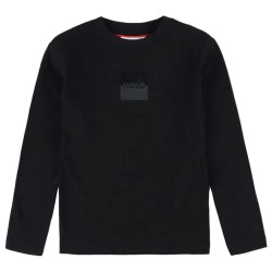тениска,детски,тениски,hugo,g00437,long,sleeve,t,shirt,black